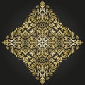 Damask Vector Background With Arabesques in Oriental Style Royalty Free Stock Photo