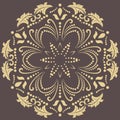 Damask Vector Background With Arabesques in Oriental Style Royalty Free Stock Photo