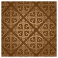 damask vintage brown patter. Vector illustration decorative design Royalty Free Stock Photo