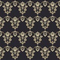 Damask vintage floral seamless pattern background Royalty Free Stock Photo