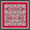 Damask vintage seamless pattern background