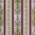 Damask Wallpaper. Vintage Pattern. Vector seamless border in Victorian style Royalty Free Stock Photo