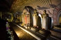 Buddha statues inside Dambulla Cave Temple, Sri Lanka