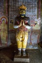 DAMBULLA, SRI LANKA - DECEMBER 4, 2016: Buddha staue in cave temple in Dambulla
