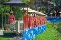 row of Buddhist monk statues in Dambulla Royalty Free Stock Photo
