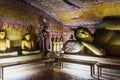 DAMBULLA, SRI LANKA - JULY 20, 2016: Buddha statues in a cave of Dambulla cave temple, Sri Lan Royalty Free Stock Photo