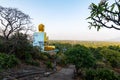 Dambulla, Sri Lanka - March 30, 2019: Golden temple with big Buddha statue in Sri Lanka Royalty Free Stock Photo