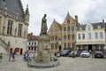 Central square in Damme, Belgium