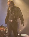 The Damned singer Dave Vanian live in concert 2017 punk rock Royalty Free Stock Photo