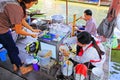 Peddler In Damnoen Saduak Floating Market, Ratchaburi, Thailand Royalty Free Stock Photo