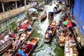 Damnoen Saduak floating market Royalty Free Stock Photo