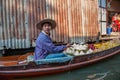 The Floating Market at Damnoen Saduk in Thailand