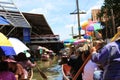 Damnoensaduak Floating market Royalty Free Stock Photo