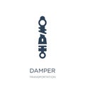 damper icon in trendy design style. damper icon isolated on white background. damper vector icon simple and modern flat symbol for