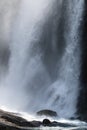 Damping and clattering water, Cascade du Rouget, french Alps Royalty Free Stock Photo