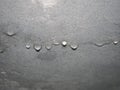 dampness moisture on ceiling with drops of water infiltration Royalty Free Stock Photo