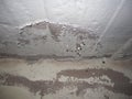 dampness moisture on wall and ceiling Royalty Free Stock Photo