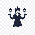 damsel transparent icon. damsel symbol design from Fairy tale co