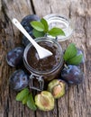 Damson jam Royalty Free Stock Photo