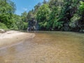 Dan River Bend in North Carolina Royalty Free Stock Photo