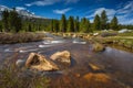 Dana Fork Tuolumne River, mountain river in the Sierra Nevada, California, USA Royalty Free Stock Photo