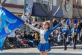 Dana Middle School, Arcadia Marching band of the famous Temple C Royalty Free Stock Photo