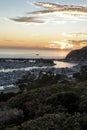 Dana Point harbor view of the sunset Royalty Free Stock Photo