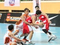 Danai Kongkum (W) participates in an ASEAN Basketball League