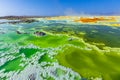 Danakil depression dallol volcano colorful acid sulfur lake Royalty Free Stock Photo