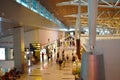 Hallway and duty free shop in Danang airport terminal Royalty Free Stock Photo