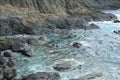 Danao beach resort rock formation and sea water