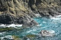 Danao beach resort rock formation and sea water