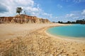 Danau Biru Padang Pasir Quarzt Mine Bintan Island Indonesia Royalty Free Stock Photo