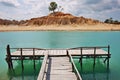 Danau Biru Padang Pasir Quarzt Mine Bintan Island Indonesia Royalty Free Stock Photo