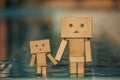 Danbo Danboard box toy are walking. Royalty Free Stock Photo