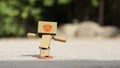 Danbo. Joy and happiness Royalty Free Stock Photo