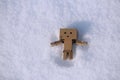 Danboard in the snow Royalty Free Stock Photo