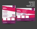 Dance Academy Flyer Template Vector Illustration