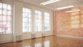 Dance or ballet studio interior. Royalty Free Stock Photo