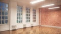 Dance or ballet studio interior Royalty Free Stock Photo