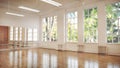 Dance or ballet studio interior Royalty Free Stock Photo