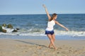 Dance on the beach Royalty Free Stock Photo