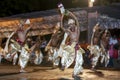 Dance of Beetle dancers perform along the streets of Kandy during the Esala Perahera in Sri Lanka.