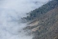 Dance of clouds, LaoThan mountain, YTy, LaoCai, VietNam Royalty Free Stock Photo