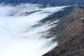 Dance of clouds, LaoThan mountain, YTy, LaoCai, VietNam Royalty Free Stock Photo