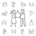 Dance, couple, parents icon. Family life icons universal set for web and mobile