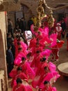 Dance in the courtyard of cave house