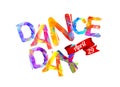 Dance day. April 29. Triangular letters