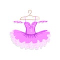 Dance dress with sparkles on a hanger