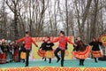 Dance ensemble at the Day of Shrovetide in Kanash, Chuvashia, Russia